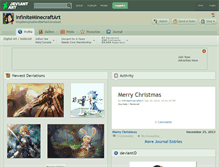 Tablet Screenshot of infiniteminecraftart.deviantart.com