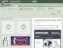 Tablet Screenshot of omegalife.deviantart.com