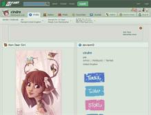 Tablet Screenshot of cindre.deviantart.com