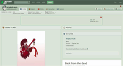 Desktop Screenshot of krystal-kun.deviantart.com