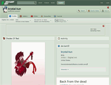 Tablet Screenshot of krystal-kun.deviantart.com