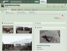 Tablet Screenshot of mothwithgreenwings.deviantart.com