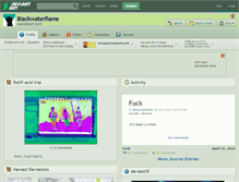 Tablet Screenshot of blackwaterflame.deviantart.com