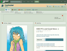 Tablet Screenshot of crenoxziian.deviantart.com