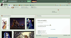Desktop Screenshot of louvy.deviantart.com