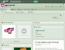 Tablet Screenshot of giggety-goo-girl.deviantart.com