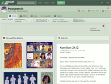 Tablet Screenshot of freakypencils.deviantart.com