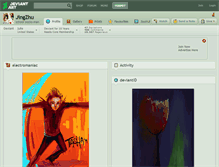 Tablet Screenshot of jingzhu.deviantart.com