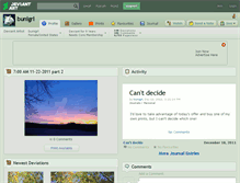 Tablet Screenshot of bunigrl.deviantart.com