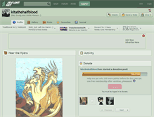 Tablet Screenshot of kitathehalfblood.deviantart.com