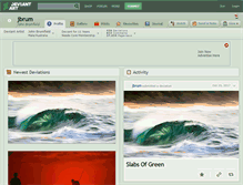 Tablet Screenshot of jbrum.deviantart.com
