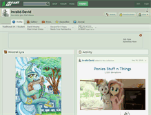 Tablet Screenshot of invalid-david.deviantart.com