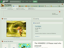 Tablet Screenshot of firetailed.deviantart.com