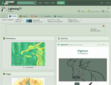 Tablet Screenshot of lightning77.deviantart.com