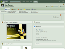 Tablet Screenshot of blue-pantera.deviantart.com