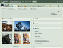 Tablet Screenshot of martac.deviantart.com