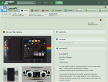 Tablet Screenshot of landofx.deviantart.com