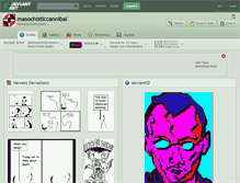 Tablet Screenshot of masochisticcannibal.deviantart.com