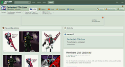 Desktop Screenshot of deviantart-tfa-crew.deviantart.com