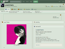 Tablet Screenshot of lunainchains.deviantart.com