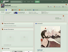 Tablet Screenshot of myemail.deviantart.com
