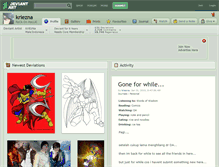 Tablet Screenshot of kriezna.deviantart.com