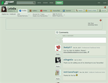 Tablet Screenshot of lesoda.deviantart.com