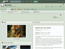 Tablet Screenshot of dtownley1.deviantart.com