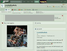Tablet Screenshot of lovemybluebully.deviantart.com