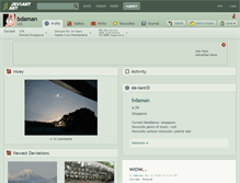 Tablet Screenshot of bdaman.deviantart.com