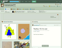 Tablet Screenshot of cosmoarceus777.deviantart.com
