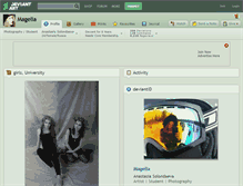 Tablet Screenshot of magelia.deviantart.com