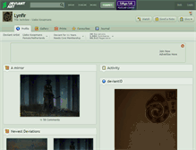 Tablet Screenshot of lynfir.deviantart.com