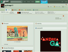 Tablet Screenshot of andreaga13.deviantart.com
