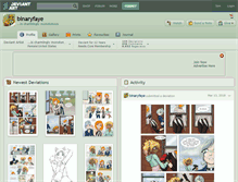 Tablet Screenshot of binaryfaye.deviantart.com