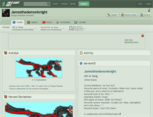 Tablet Screenshot of jamesthedemonknight.deviantart.com