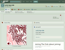 Tablet Screenshot of curly-top-club.deviantart.com