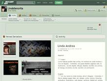 Tablet Screenshot of lindasenorita.deviantart.com