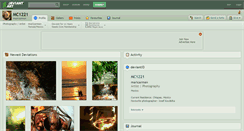 Desktop Screenshot of mc1221.deviantart.com
