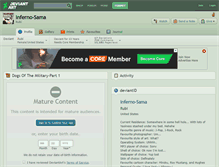 Tablet Screenshot of inferno-sama.deviantart.com