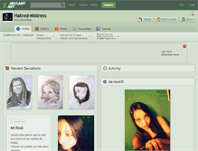Tablet Screenshot of hatred-mistress.deviantart.com