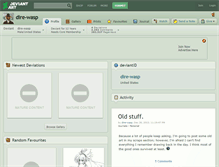 Tablet Screenshot of dire-wasp.deviantart.com