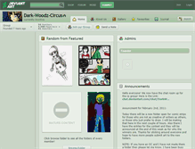 Tablet Screenshot of dark-woodz-circus.deviantart.com