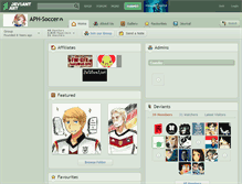 Tablet Screenshot of aph-soccer.deviantart.com