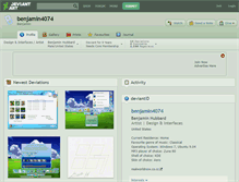 Tablet Screenshot of benjamin4074.deviantart.com