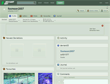 Tablet Screenshot of foxmoon2007.deviantart.com
