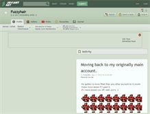 Tablet Screenshot of fuzzyhair.deviantart.com