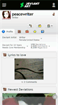 Mobile Screenshot of peacewriter.deviantart.com