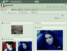 Tablet Screenshot of peacewriter.deviantart.com