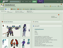 Tablet Screenshot of milesfanforever.deviantart.com